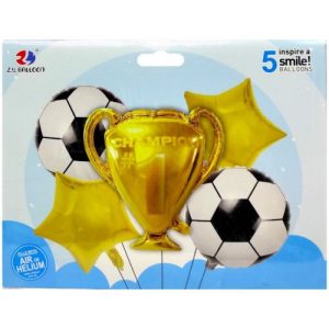 Кулі фольговані набір "Футбол" 5шт
