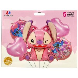 Набір фольгованих куль "Стiч" 5шт