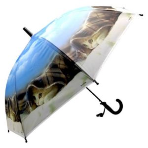 Дитяча парасолька КОТИК (ЧОРНИЙ)