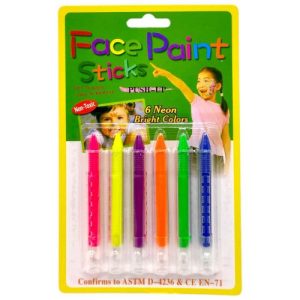 Фарба для аквагриму неонова 6 шт