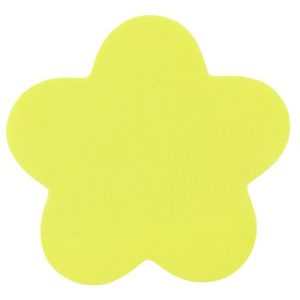 Блок паперу з клейким шаром, квітка, 70х70мм,50арк