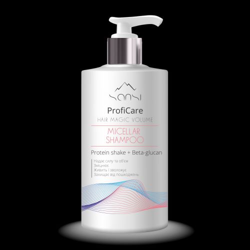 Sansi ProfiCare Hair міцелярний шампунь 900мл magic volume
