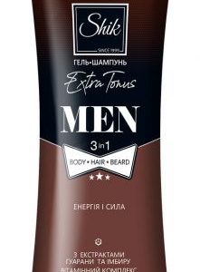 Shik Гель-шампунь 250г Men Extra Тonus
