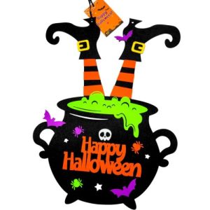 Вироб з фетру 3 мм " Відьма в котлі" 40см*30см  ХН-84