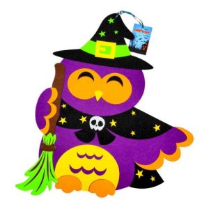 Декор з фетру 3 мм "Сова з мітлою"