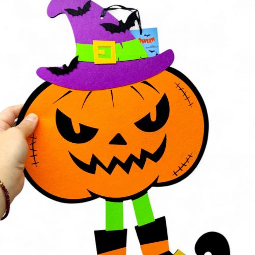 Декор з фетру 3 мм " Гарбуз з ніжками"