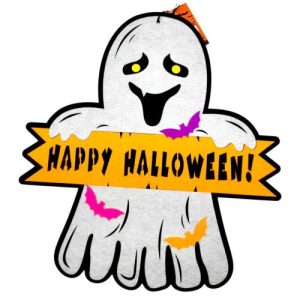 Декор з фетру 3мм "Привид Happy Hellowееn" ХН-100