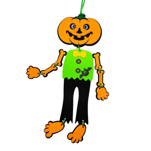 Декор з фетру 3 мм " Гарбуз скелет" (середній 50см)