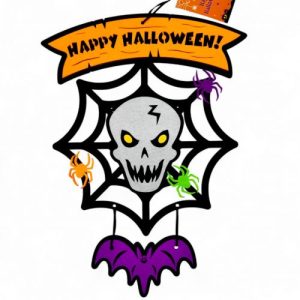 Підвіс з фетру 3 мм "Павутина з черепом"