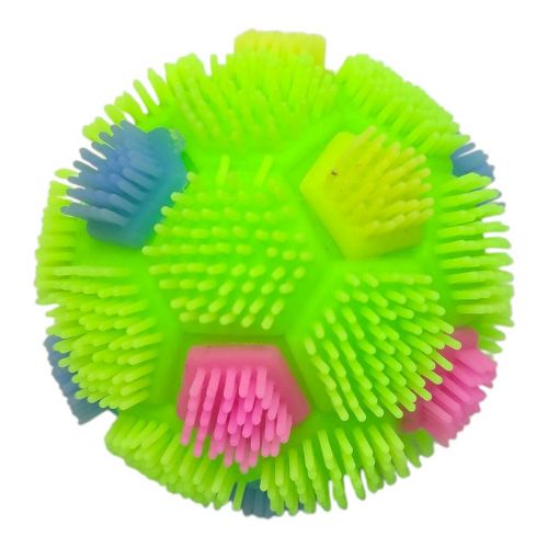 Їжачок, що світиться Футбол 6 см (САЛАТОВИЙ)