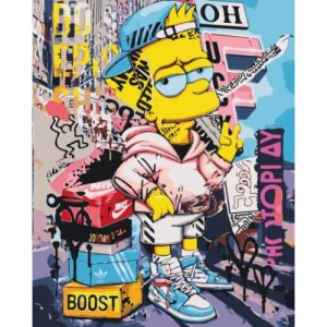 Картина за номерами "Барт Сімпсон" 40*50 см