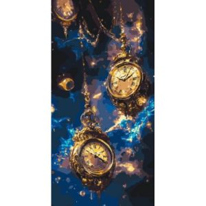 Картина за номерами "Магічні годинники" 40*80 см