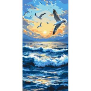 Картина за номерами "Політ на хвилях" 40*80 см
