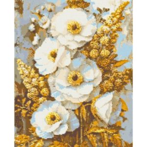 Алмазна мозаїка "Благородні квіти" 40х50 см