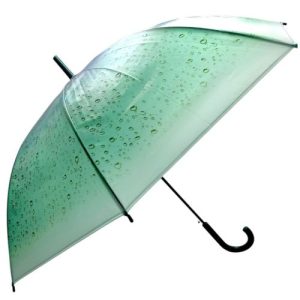 Парасолька напівавтомат, d=103 см, довжина: 83 см, 8 спиць, тростина, (ЗЕЛЕНА)