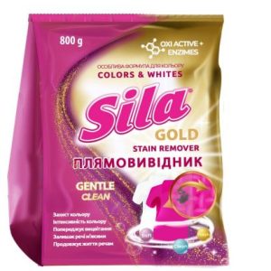 Sila відбілювач 0,8кг плямовивідник для тканин Color & White