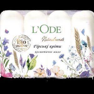 L'Ode, мило туалетне, Гірські квіти, 4шт*60г