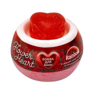 Аква Шайн Rainbow бомба д/ванн 155г з фігурним милом Heart Flower