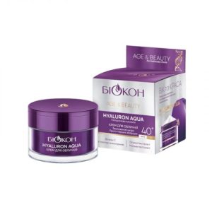 Крем для обличчя HYALURON AQUA 40+ БІОКОН AgeBeauty, 50 мл