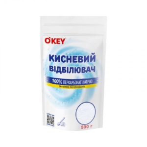 OKEY кисневий відбілювач 100%  500г дой-пак