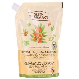Green Pharmacy рідке мило 460мл дой-пак обліпиха та липа EN