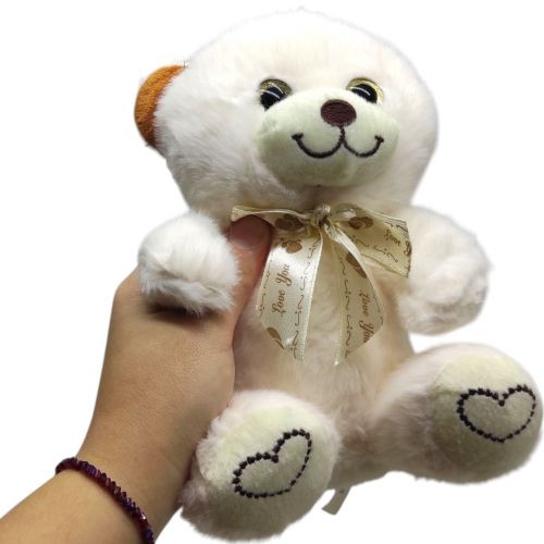 М'яка іграшка "Ведмедик романтик", 20 см (БІЛИЙ)