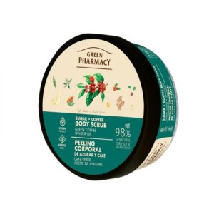 Green Pharmacy скраб д/тіла 200мл цукрово-кавовий Зелена кава та імбирна олія