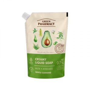 Green Pharmacy рідке мило 460мл дой-пак алое та авокадо