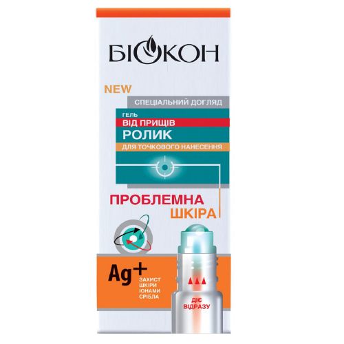 Біокон Роликовий гель проти прищів Проблемна шкіра, 10 г
