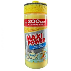 Maxi Power Банан Засіб для миття посуду з дозатором, 1200мл