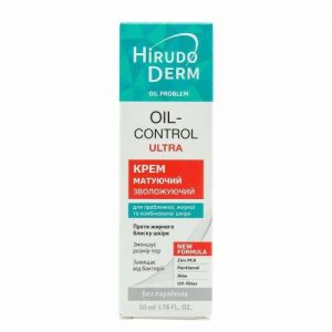 Біокон Крем для обличчя Hirudo Derm Oil Problem Oil-Control Ultra Зволожувальний матувальний, 50мл