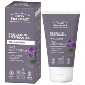 Green Pharmacy Нічний крем для обличчя Бакучіол + постбіотики, 50мл