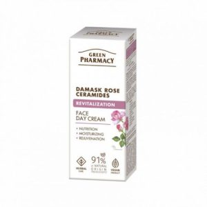 Green Pharmacy Денний крем для обличчя Дамаська троянда + кераміди, 50мл