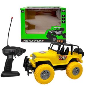 Машина на радіокеруванні "АВТОПРОМ. ДЖИП" (ЖОВТИЙ)