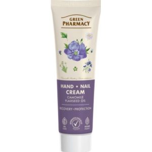 Крем для рук і нігтів "Green Pharmacy. Ромашка та олія льону" 100 мл