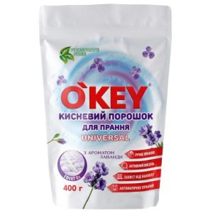 Oʼkey Universal Кисневий порошок для прання, 400г (дой-пак)