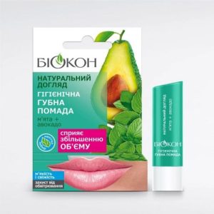 Біокон Гігієнічна помада Натуральний догляд Мʼята + Авокадо, 4.6г
