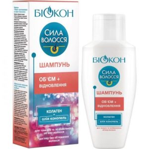 Біокон Шампунь Сила Волосся Обʼєм + Відновлення, 215мл