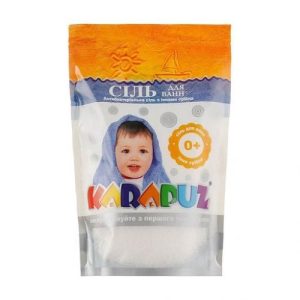 Карапуз Сіль для ванн Антибактеріальна з іонами срібла, від народження, 500г