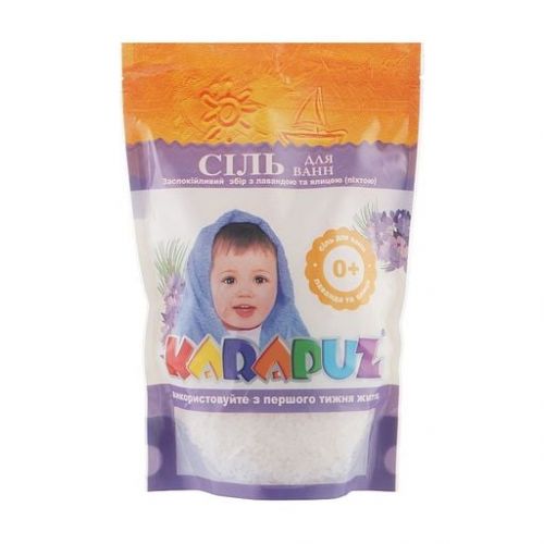 Карапуз Сіль для ванн Піхта та лаванда, від народження, 500г