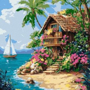 Картина за номерами - "Життя в тропіках" ©art_selena_ua, 40х50см