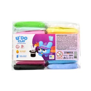 Набір для творчості (повітряний пластилін) "UʼDO Clay. 18 шт" брикет 6г