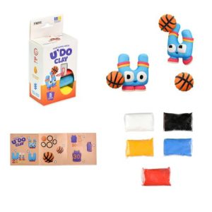 Набір для творчості UʼDO Clay 5 шт, брикет 10 г (БАСКЕТБОЛІСТ)
