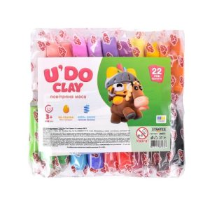 Набір для творчості (повітряний пластилін) "UʼDO Clay 22 шт." брикет 10г
