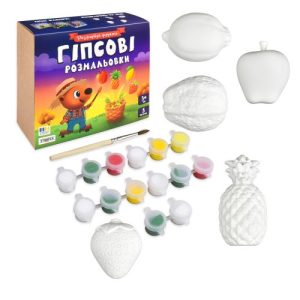 Набір для творчості "Гіпсові розмальовки: розфарбуй фрукти"