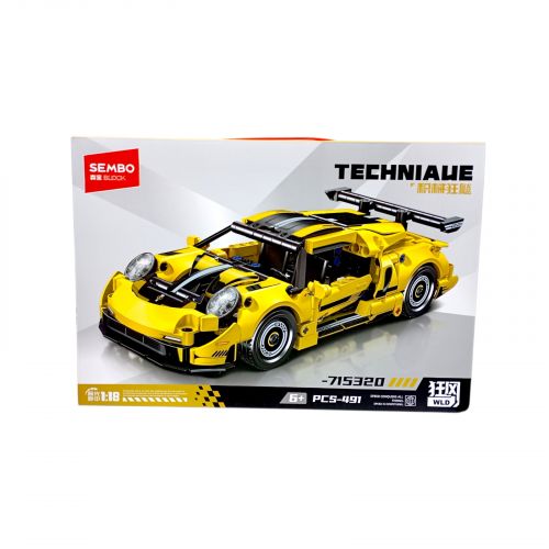 Конструктор “Машинка”, 491 елемент, масштаб 1:18, в коробці