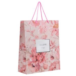 Пакет паперовий подарунковий, 26х32см, Peony Dreams