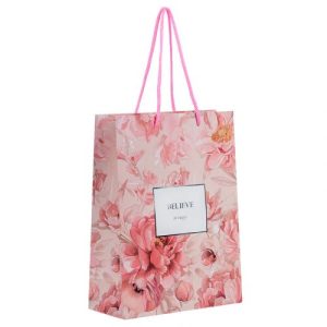 Пакет паперовий подарунковий, 18х24см, Peony Dreams