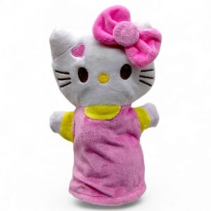 Мʼяка іграшка-рукавичка "Кітті" (рожева)