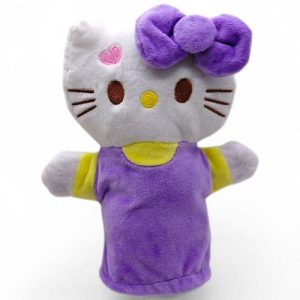 Мʼяка іграшка-рукавичка "Кітті" (бузкова)